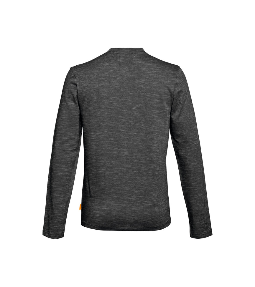 Langarmshirt Gr. XXXL HENLEY Grau