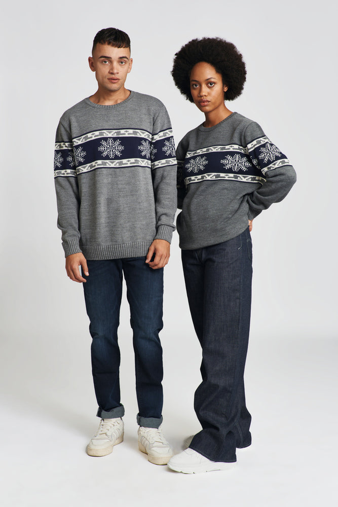 Pullover Gr. L WINTER SEASON 23 Blau/Grau