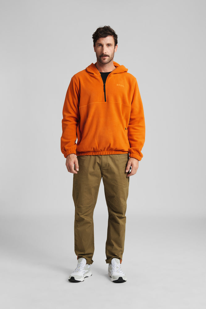 Hoodie Gr. M FLEECE Orange