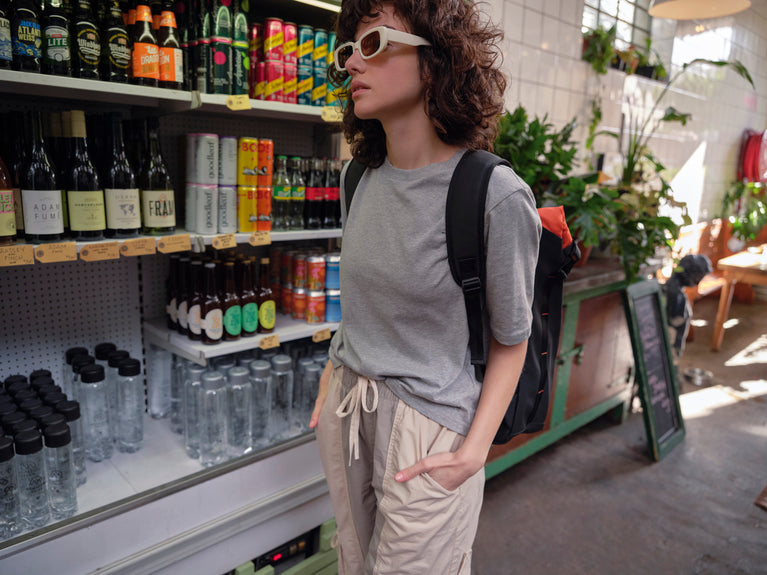 T-Shirt Gr. L Damen SUSTAINABLE BOXY Grau