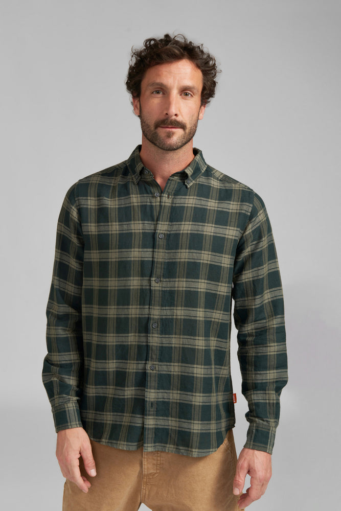 Hemd Gr. L PLAID GREEN