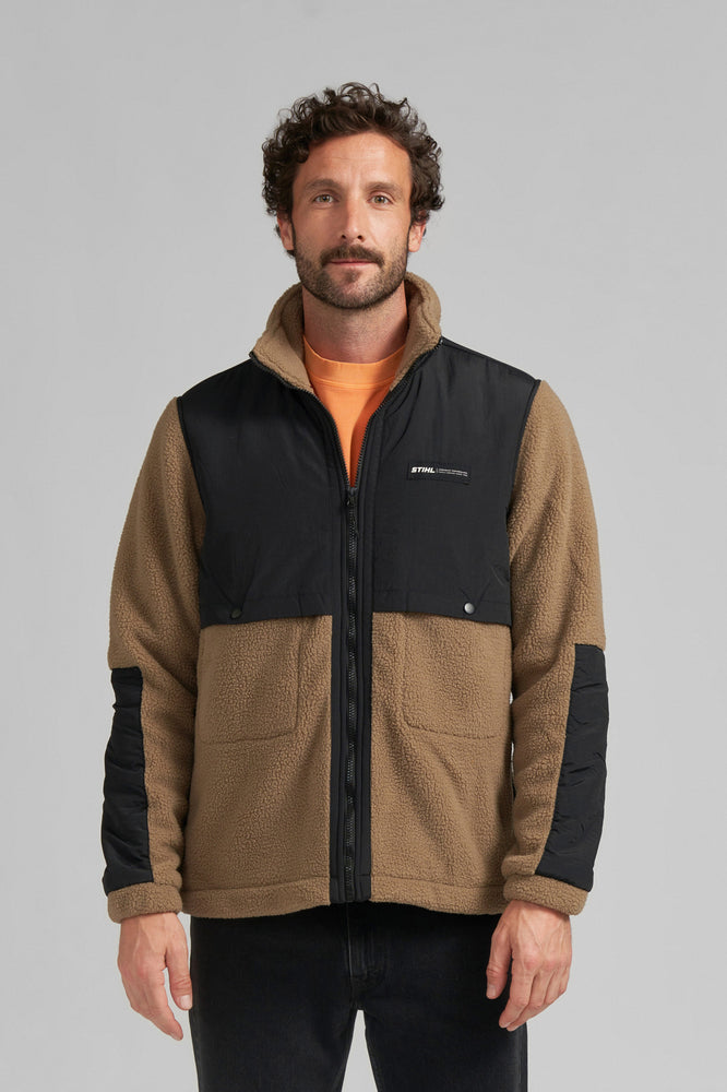 Jacke Gr. M SHERPA BROWN