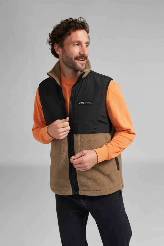 Weste Gr. XS SHERPA BROWN