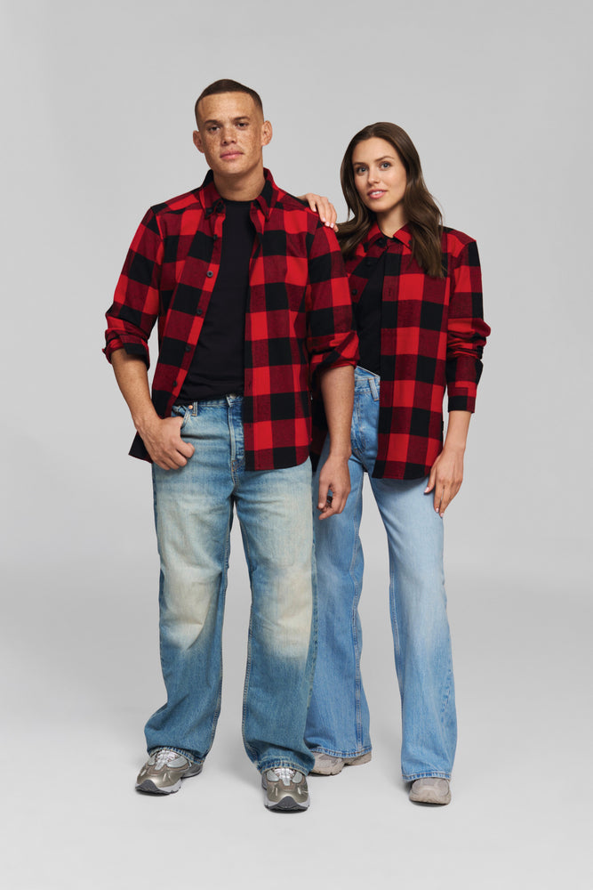 Hemd Gr. XXL PLAID RED BLACK