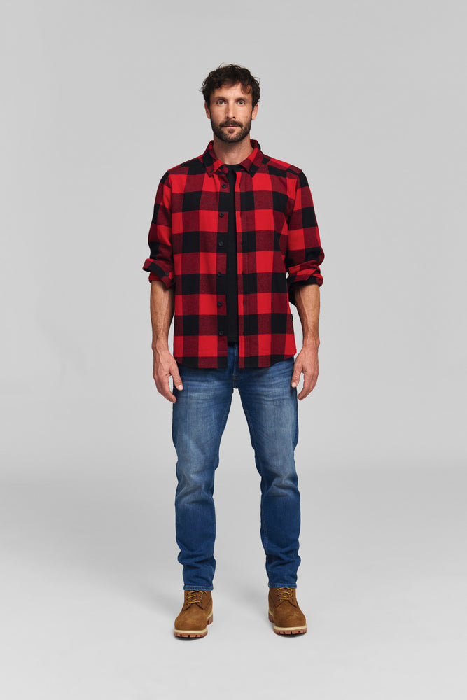 Hemd Gr. S PLAID RED BLACK