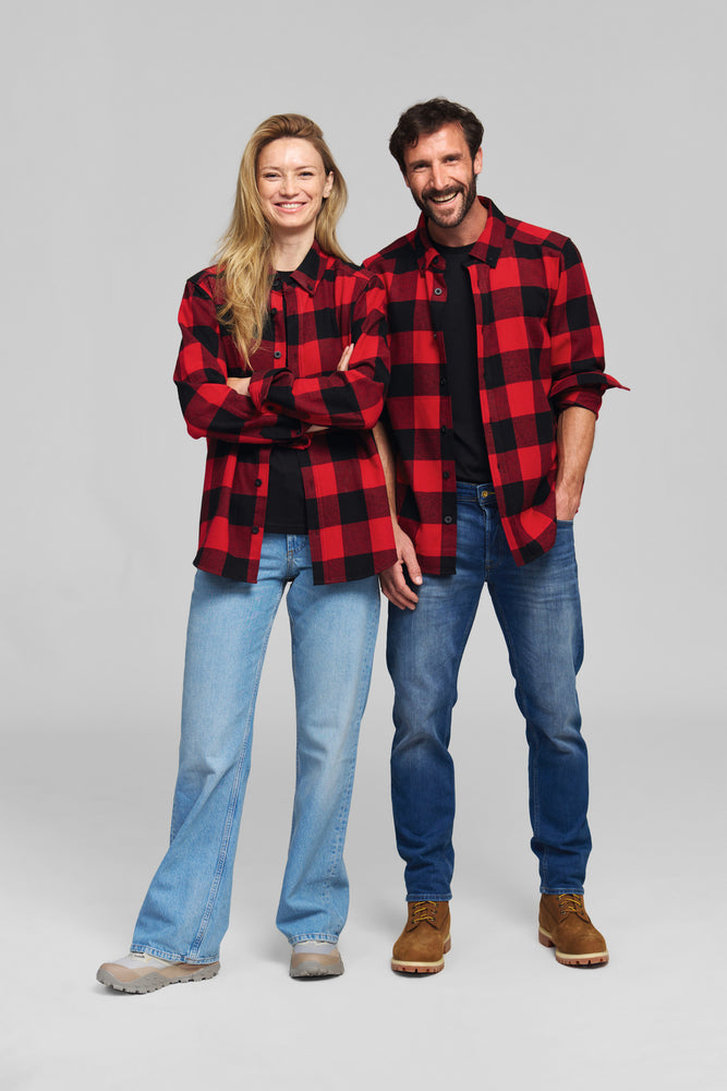 Hemd Gr. M PLAID RED BLACK