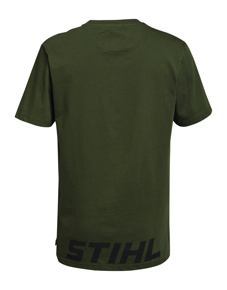 T-Shirt Gr. M LOGO BACK Grün