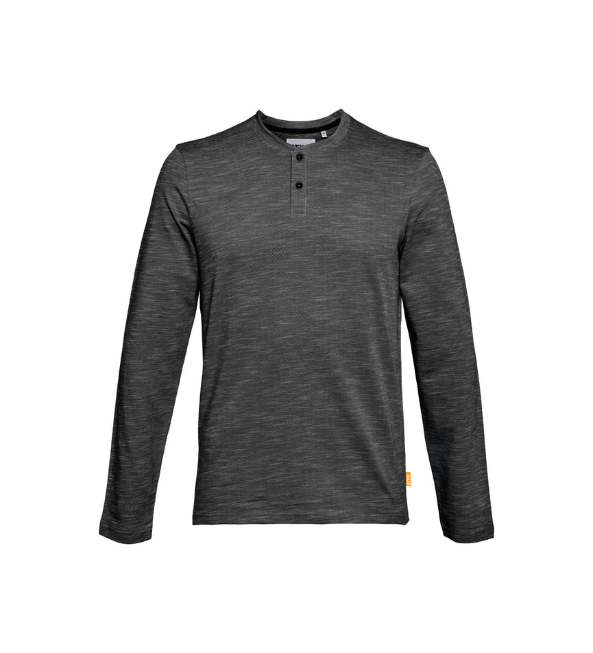 Langarmshirt Gr. M HENLEY Grau