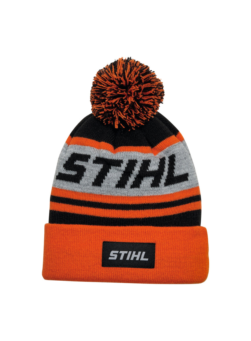 Mütze KIDS POMPON 24 Orange/Schwarz