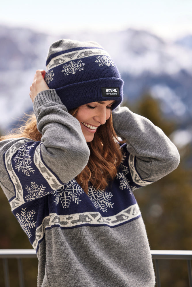 Pullover Gr. XS WINTER SEASON 23 Blau/Grau