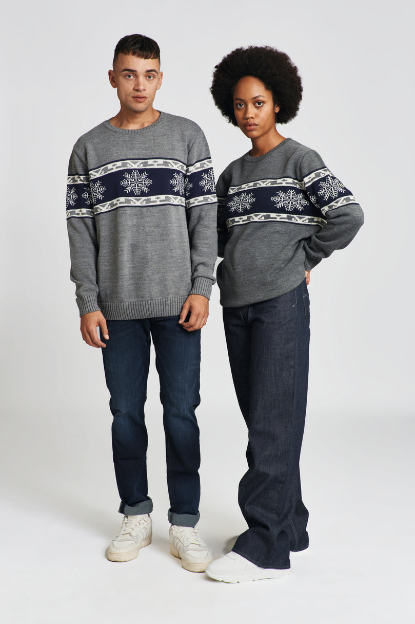 Pullover Gr. L WINTER SEASON 23 Blau/Grau
