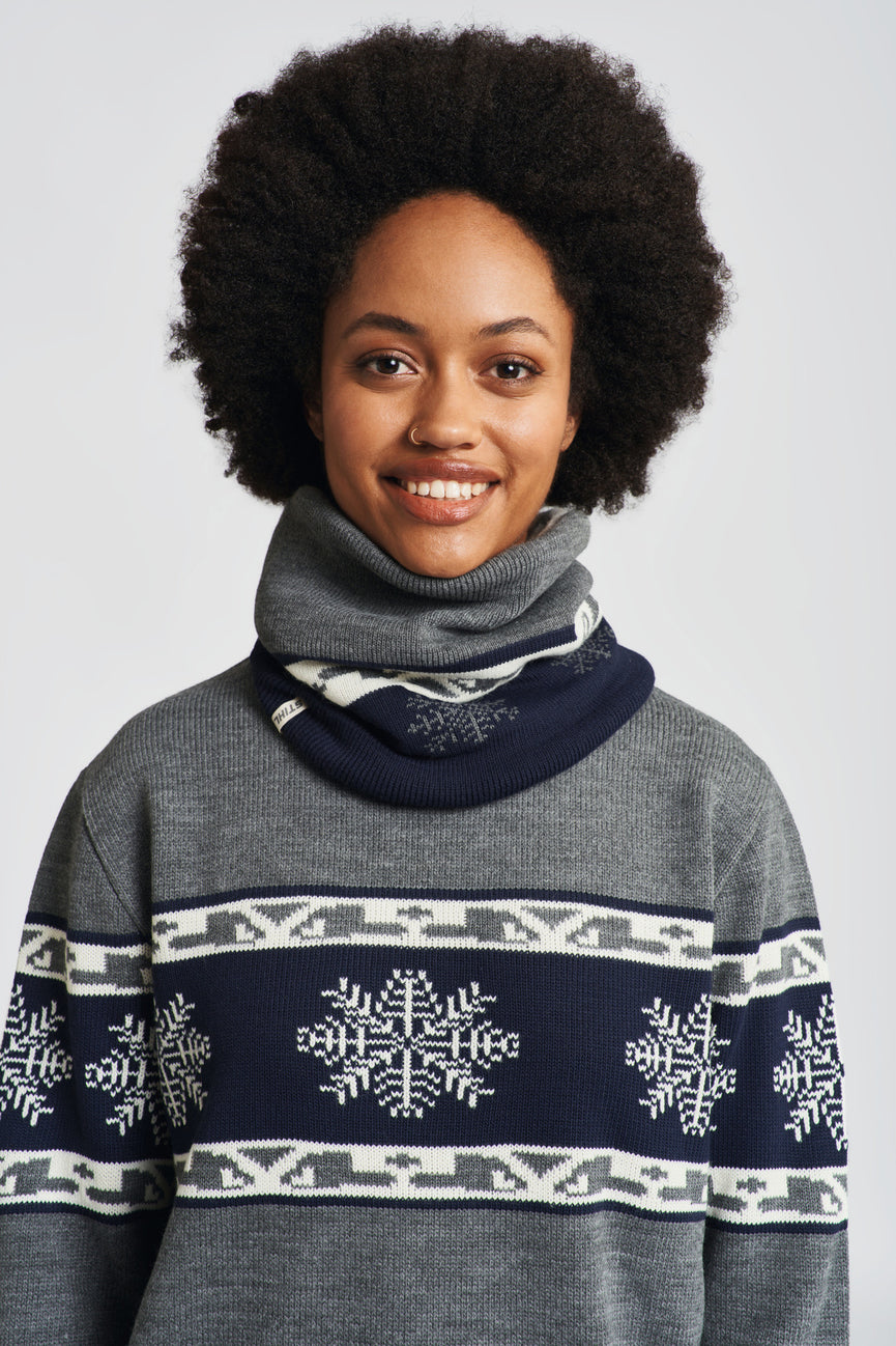 Schlauchschal WINTER SEASON 23 Blau/Grau