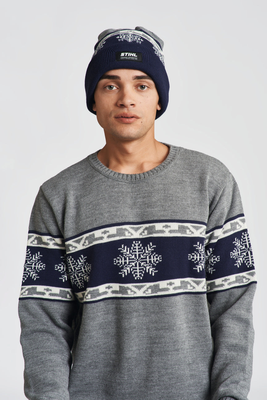 Beanie WINTER SEASON 23 Blau/Grau