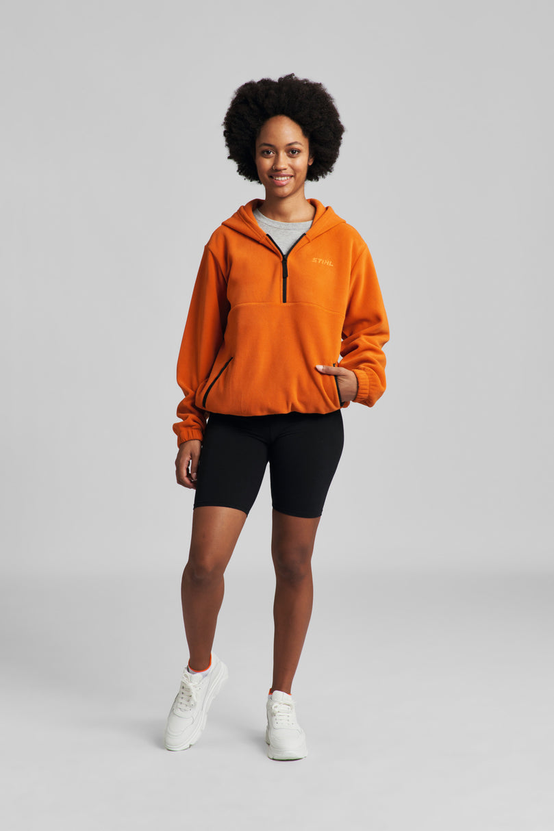 Hoodie Gr. L FLEECE Orange