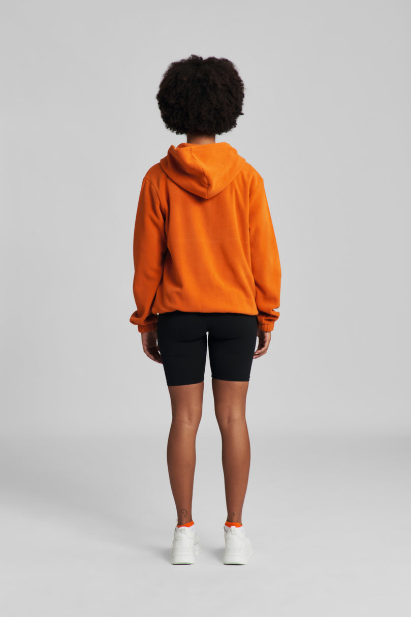 Hoodie Gr. L FLEECE Orange