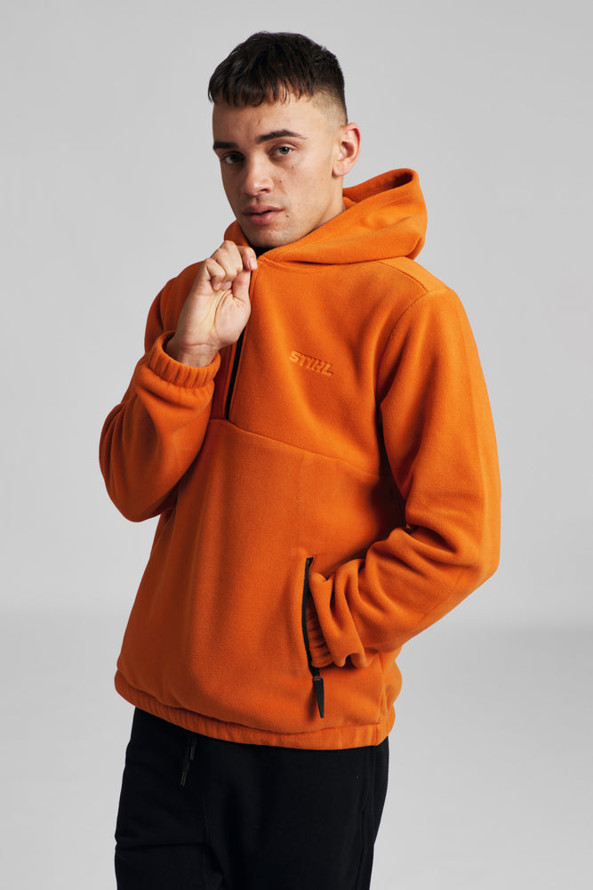 Hoodie Gr. M FLEECE Orange