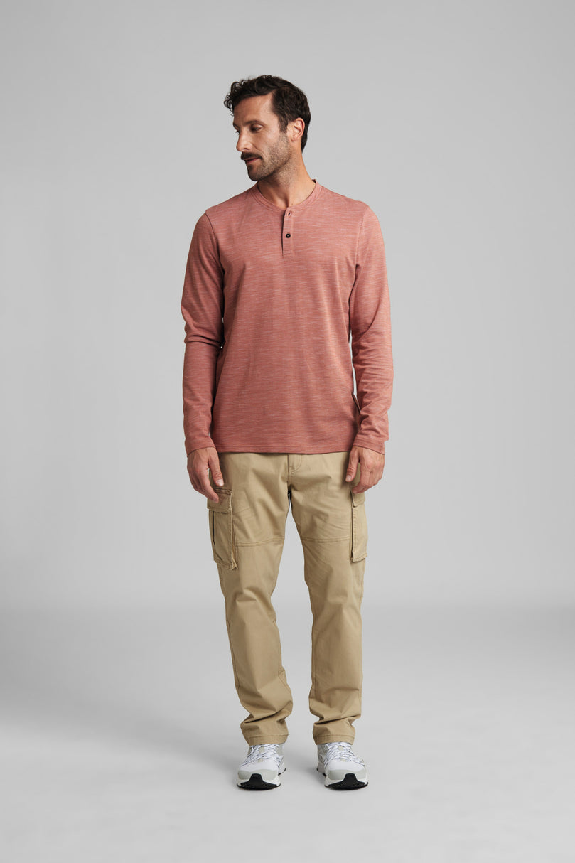 Langarmshirt Gr. M HENLEY Orange