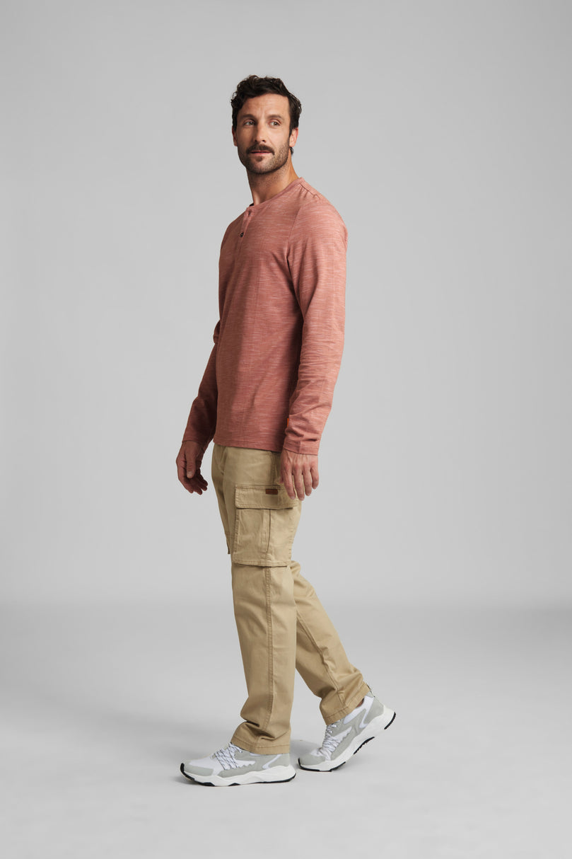 Langarmshirt Gr. M HENLEY Orange