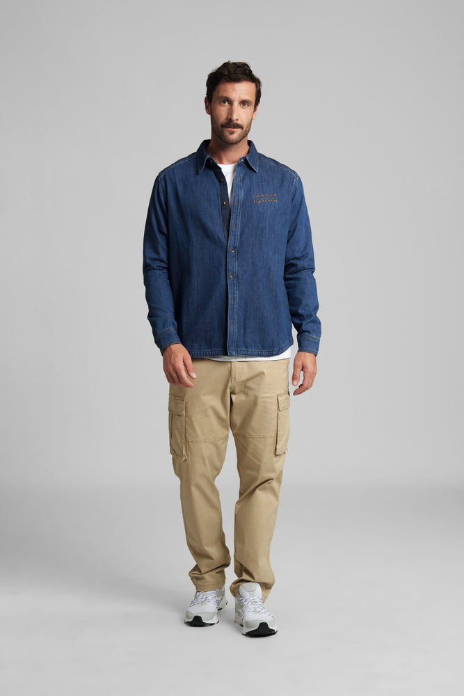 Hemd Gr. M DENIM CONTRA Blau