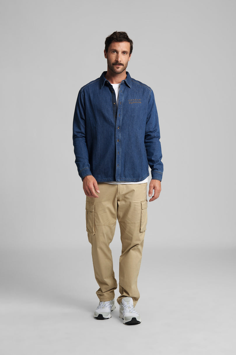 Hemd Gr. XXXL DENIM CONTRA Blau