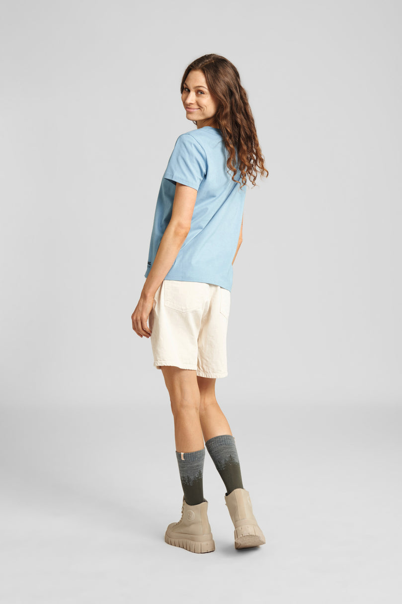 T-Shirt Gr. M Damen BASIC Blau