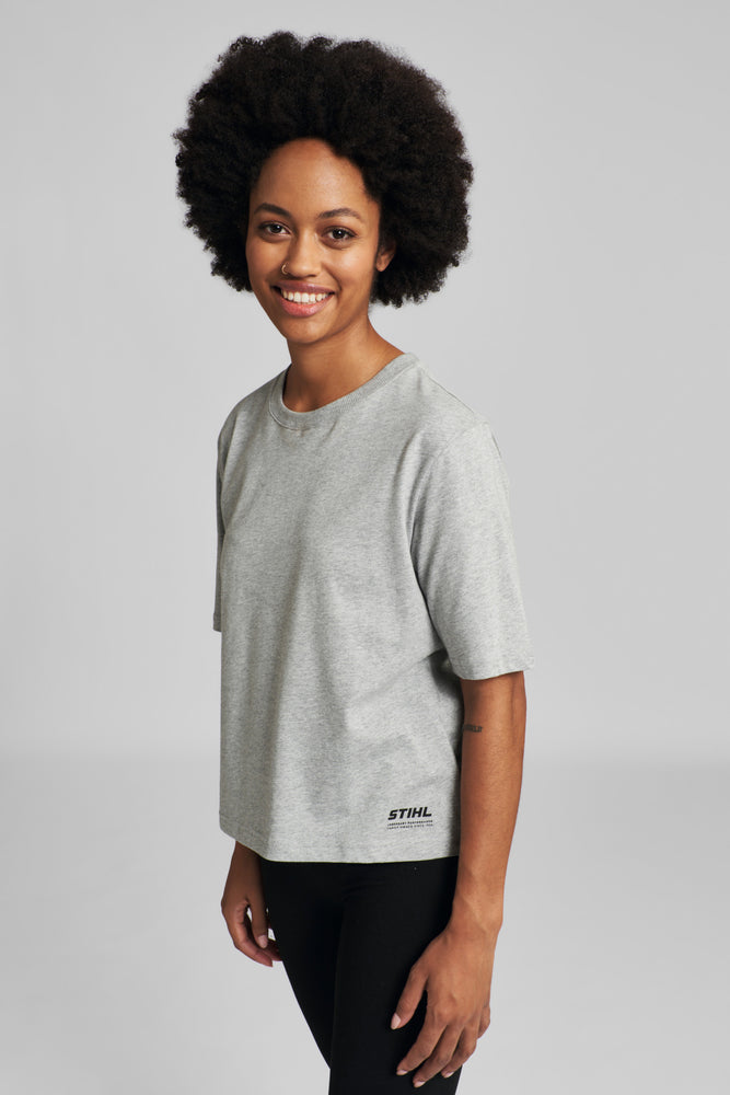 T-Shirt Gr. L Damen SUSTAINABLE BOXY Grau