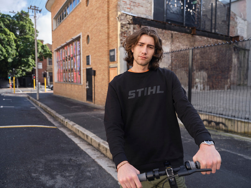 STIHL Sweatshirt LOGO BLACK schwarz, Gr. M