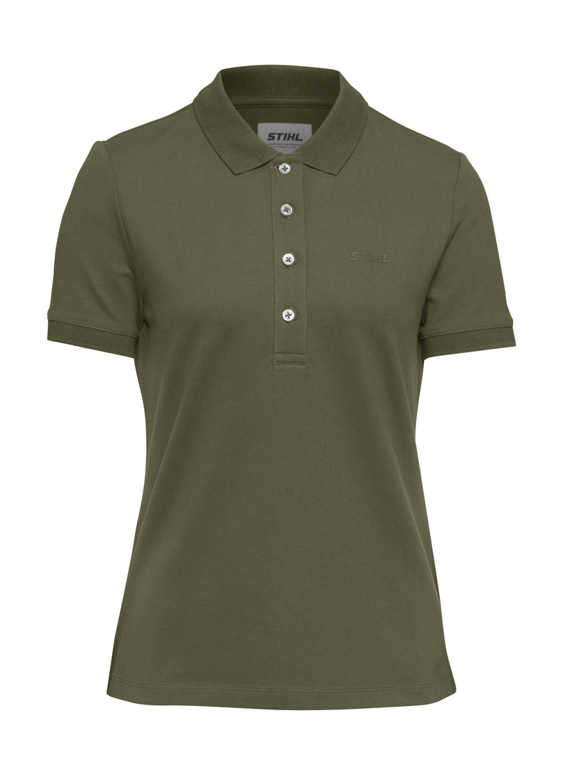 Poloshirt Gr. M Damen BASIC GREEN