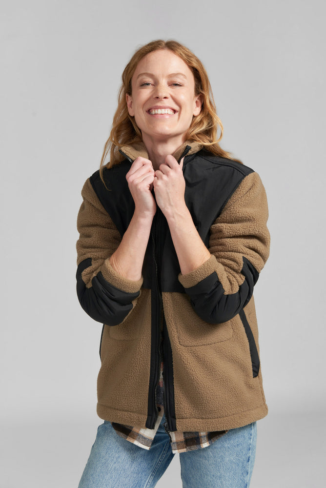 Jacke Gr. XS SHERPA BROWN
