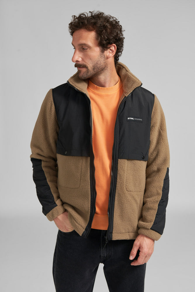 Jacke Gr. M SHERPA BROWN
