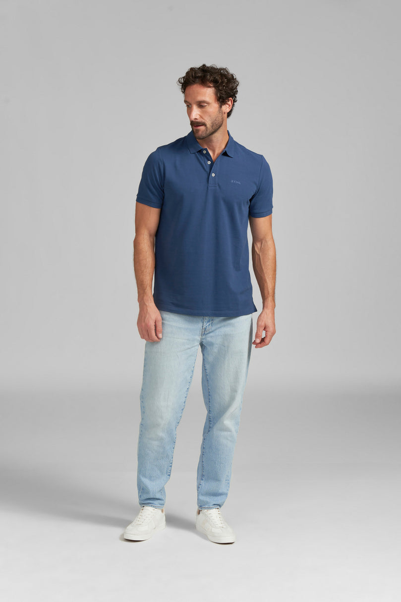 Poloshirt Gr. L BASIC BLUE