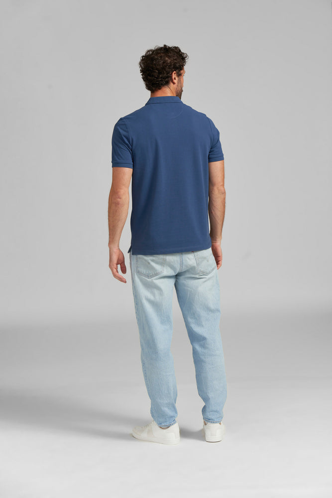 Poloshirt Gr. S BASIC BLUE