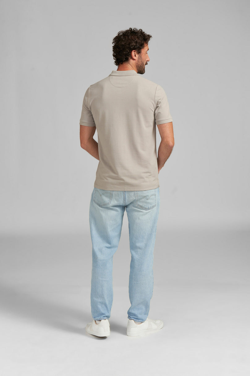 Poloshirt Gr. L BASIC GREY