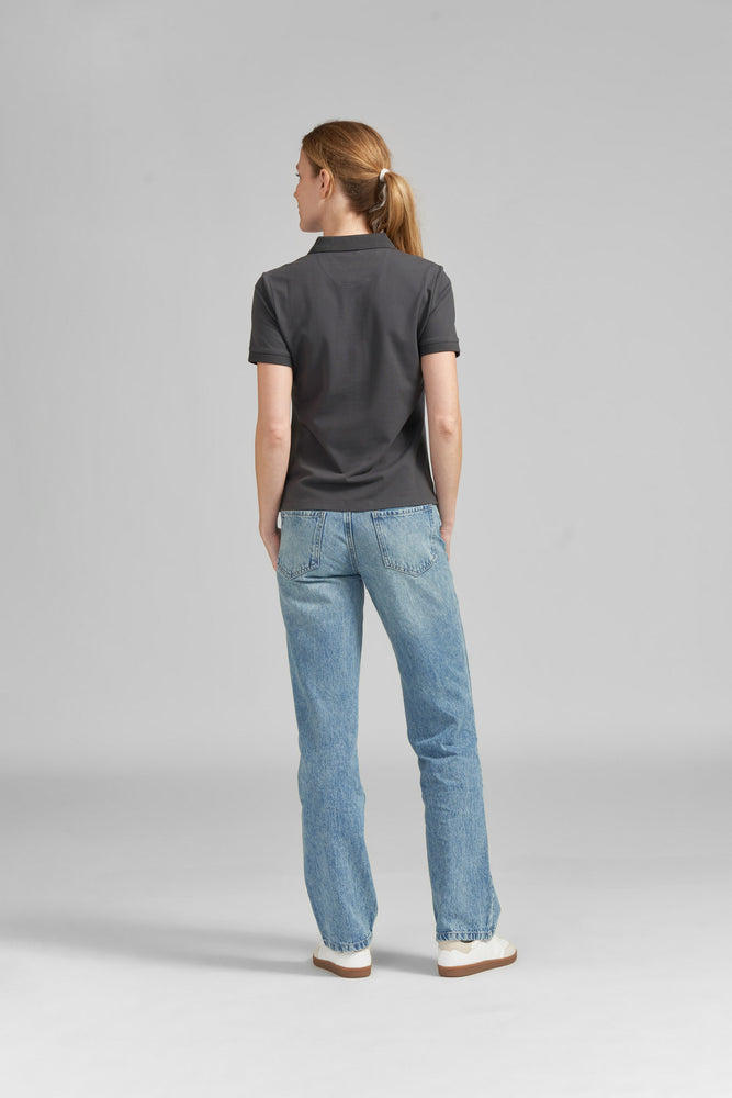 Poloshirt Gr. S Damen BASIC GREY