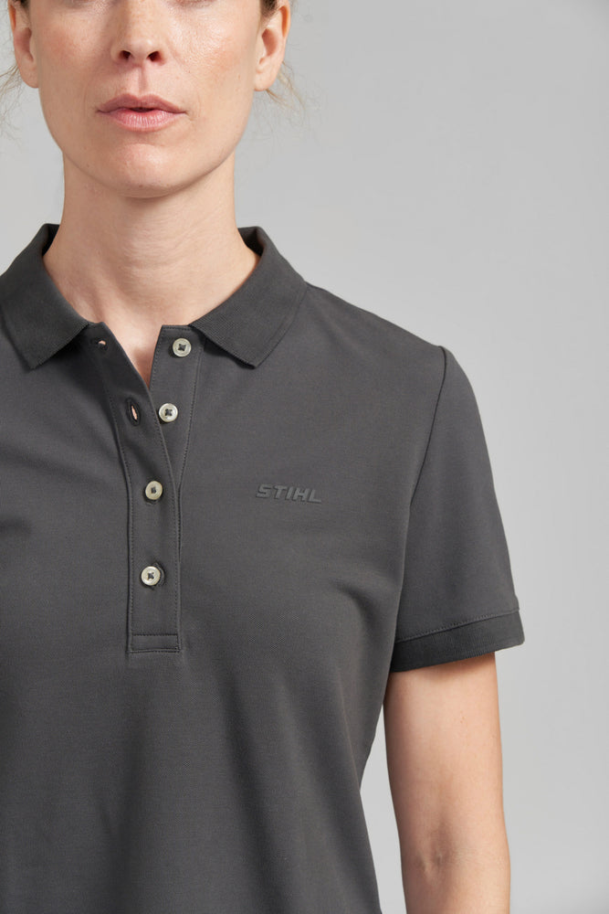 Poloshirt Gr. S Damen BASIC GREY