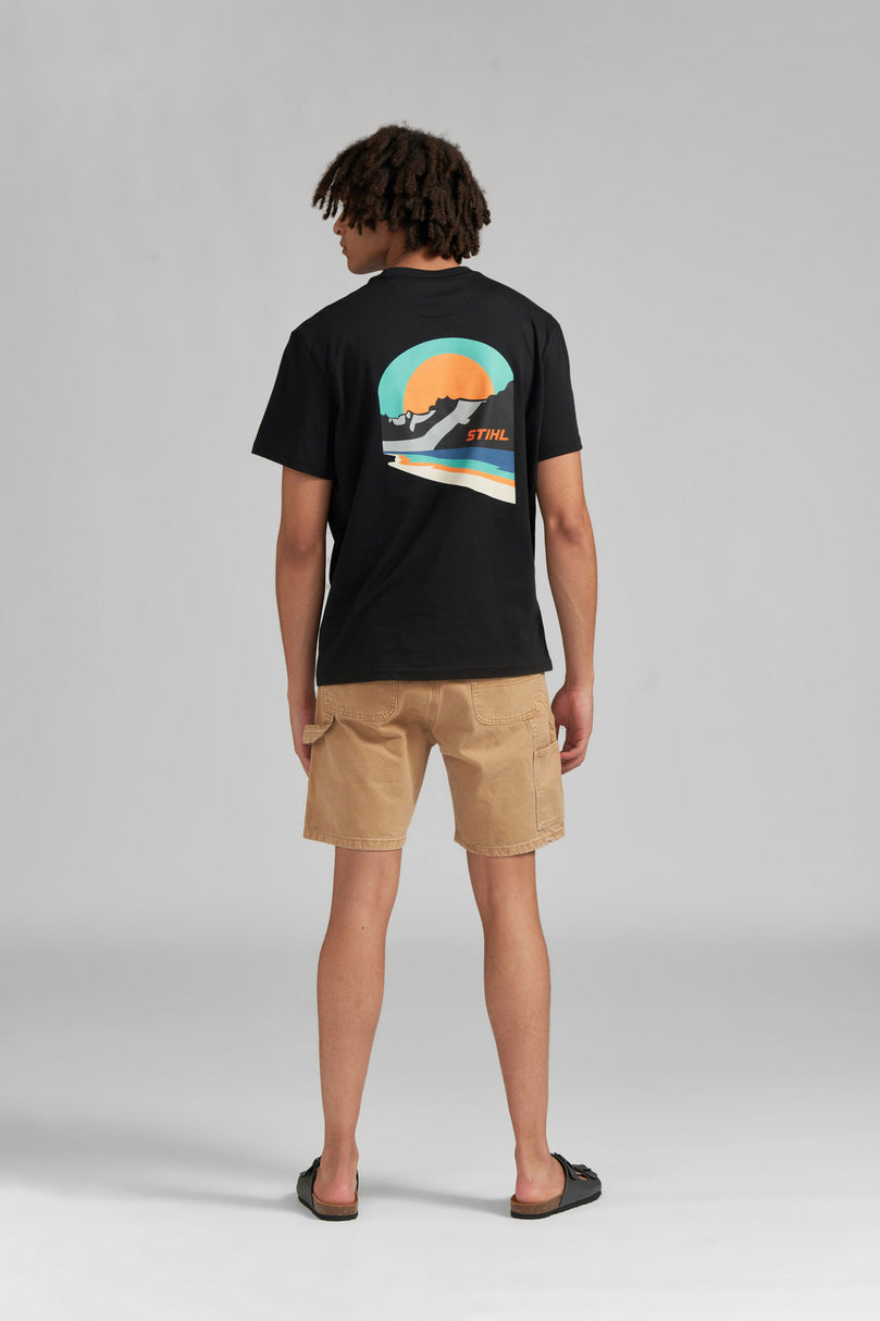 T-Shirt Gr. S SUNSET BLACK