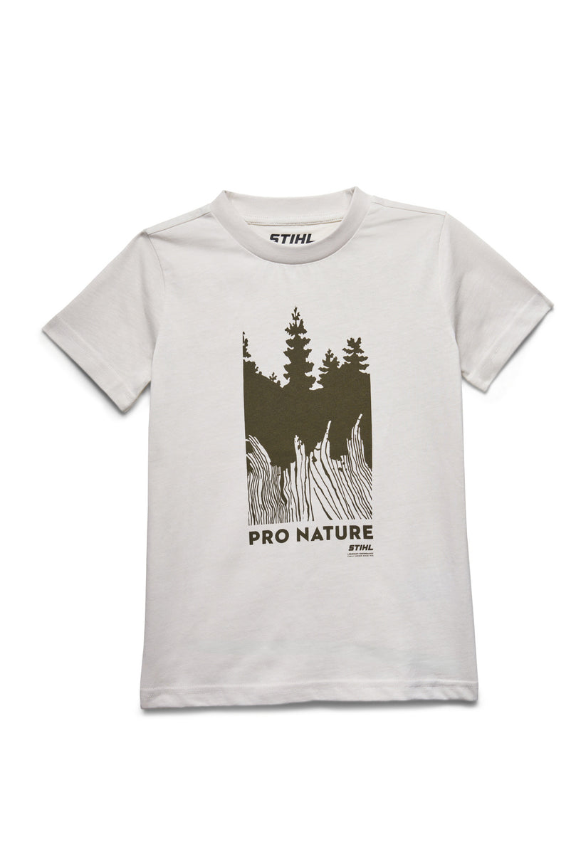 T-Shirt Gr. 122-128 KIDS PRO NATURE WHITE