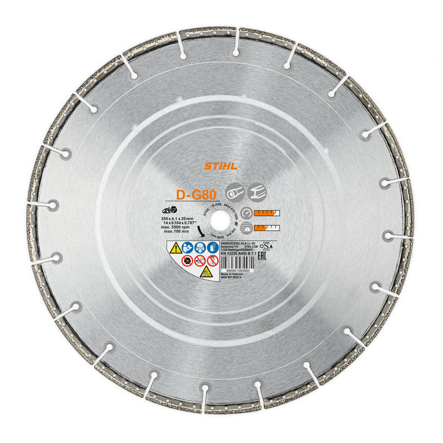 Trennscheibe D-G80 Ø 350mm/14"