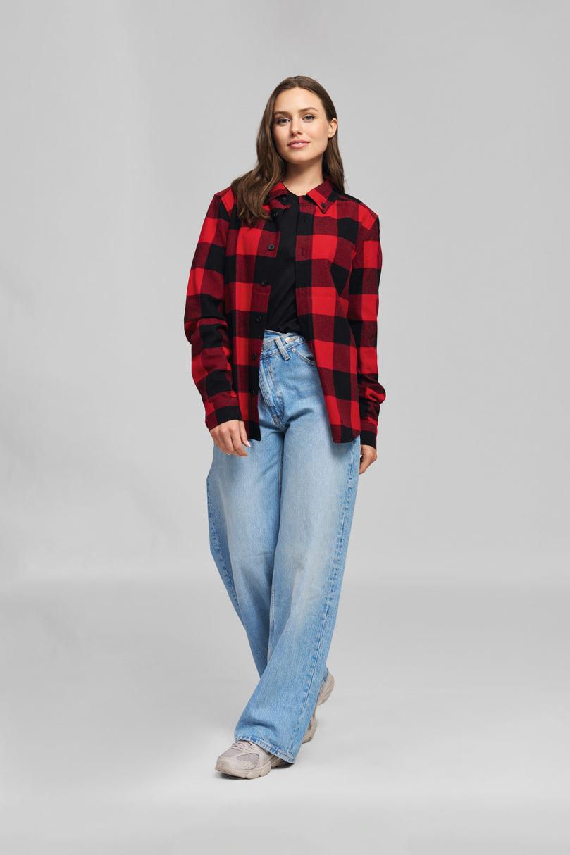 Hemd Gr. XL PLAID RED BLACK