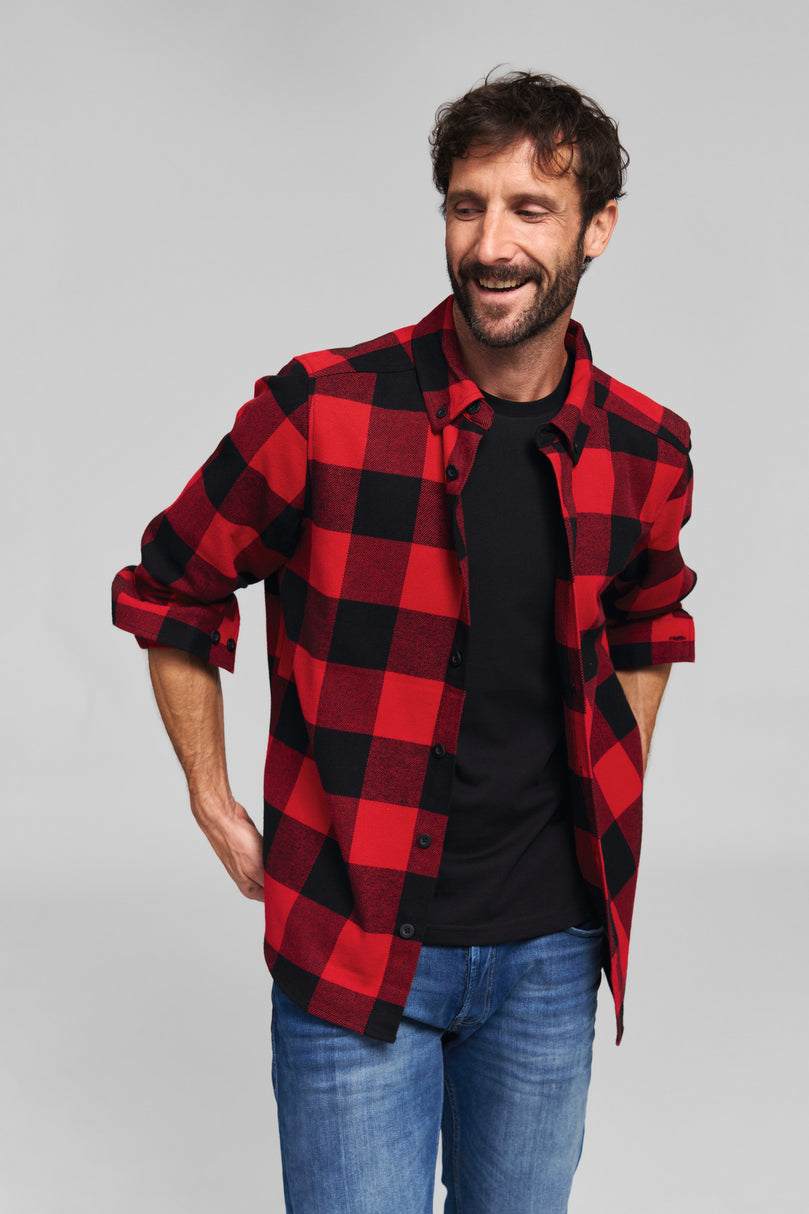 Hemd Gr. S PLAID RED BLACK