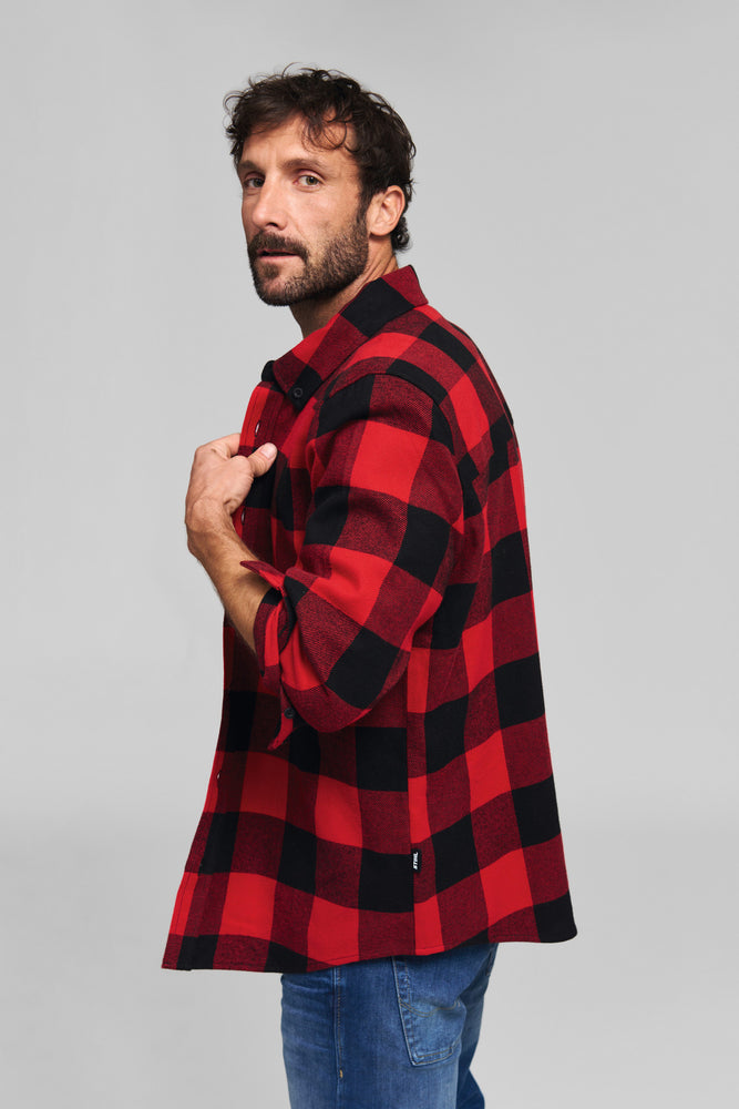 Hemd Gr. M PLAID RED BLACK