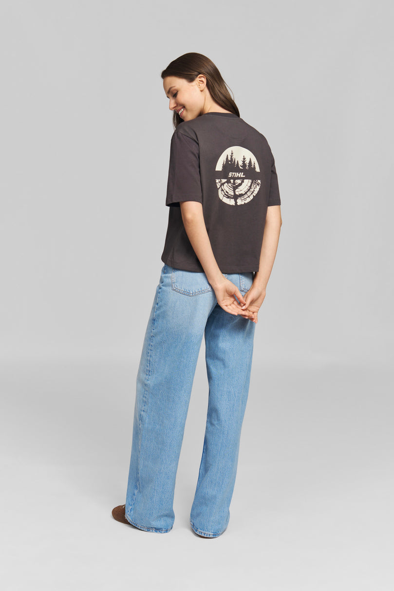 T-Shirt Gr. XL Damen TREE CIRCLE Grau