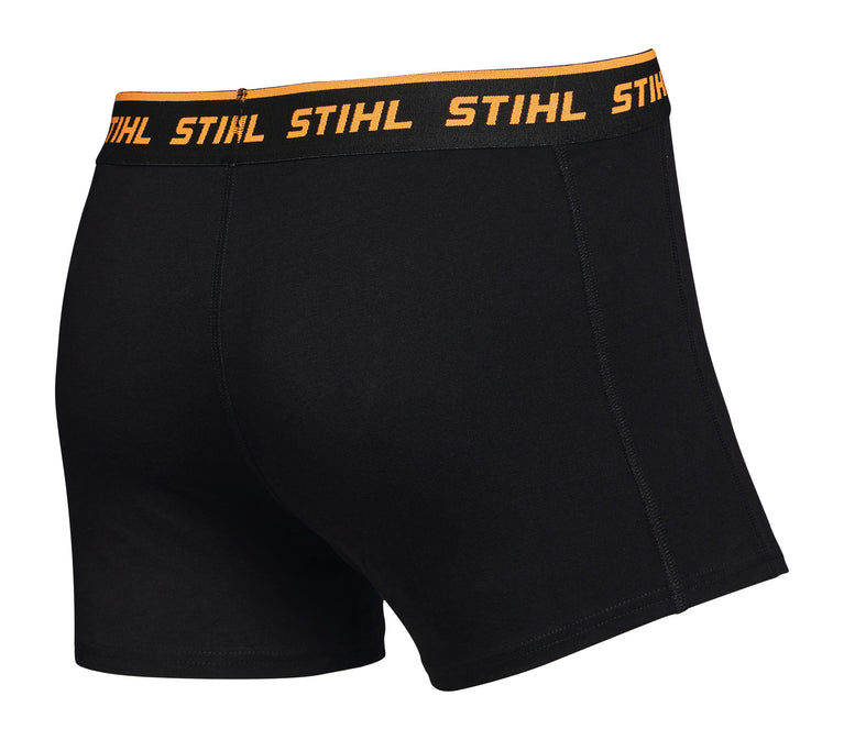 Boxershorts Gr. L 2er-Set LOGO Schwarz / Grau