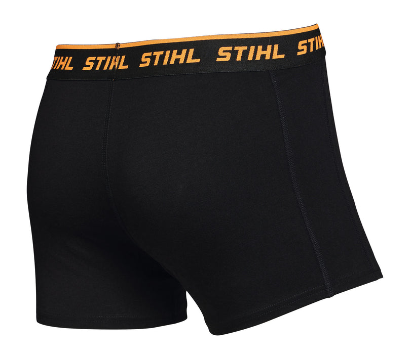 Boxershorts Gr. L 2er-Set LOGO Schwarz / Grau