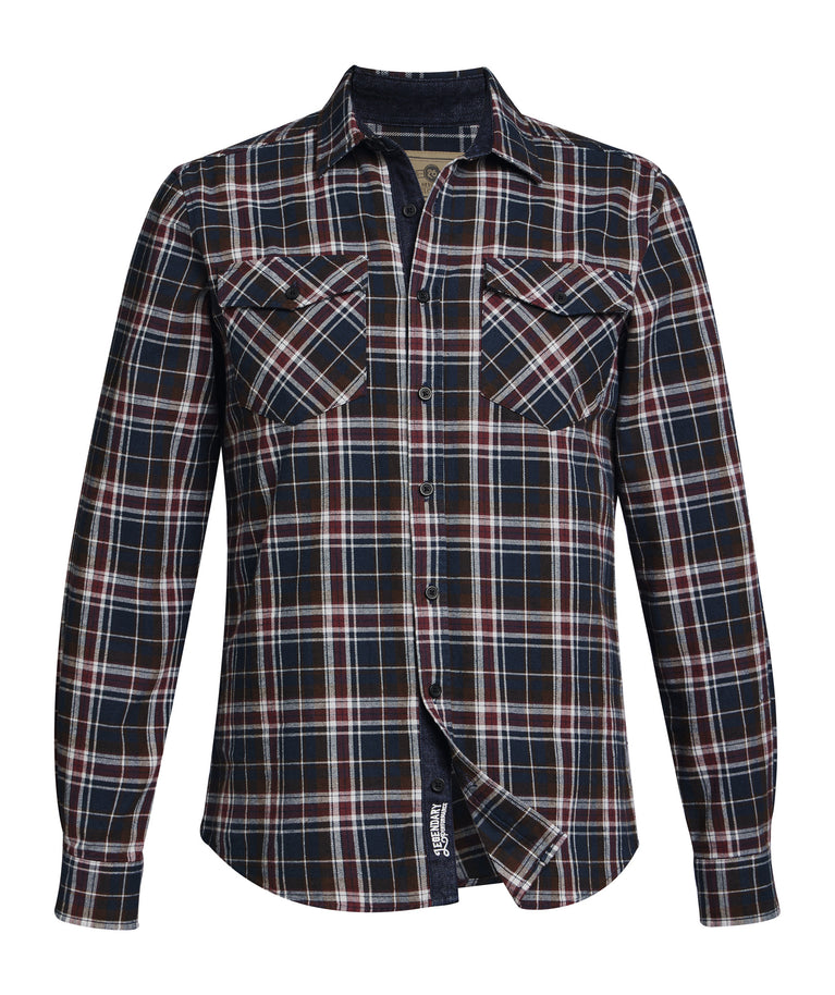 Hemd Gr. XXL PLAID FLANNEL Blau / Rot