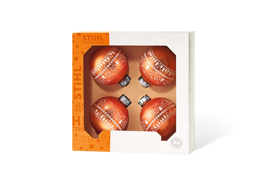 Weihnachtsbaumkugel 4er Set ICON