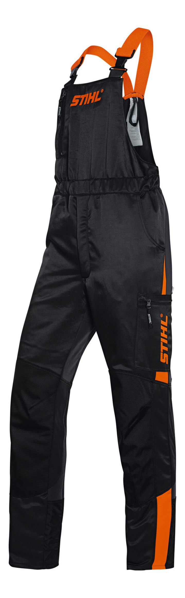 Latzhose (Design A) DYNAMIC, anthrazit/warnorange