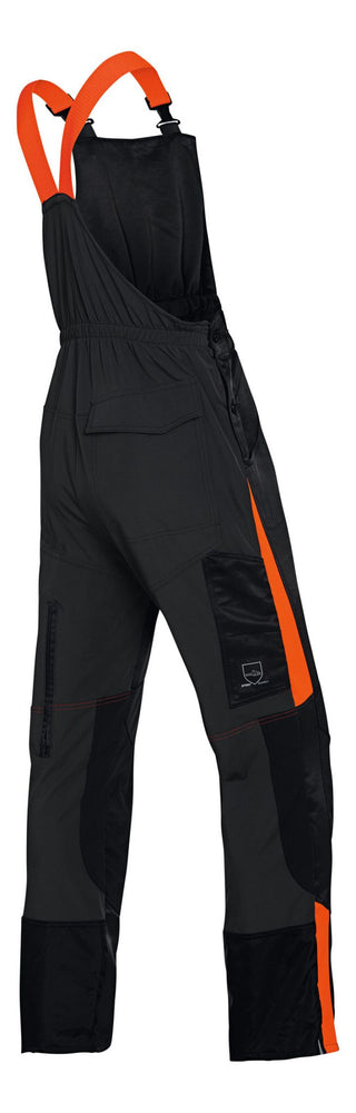 Latzhose (Design A) DYNAMIC, anthrazit/warnorange
